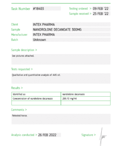 Intex Pharma ND-300 (Nandrolone Decanoate)